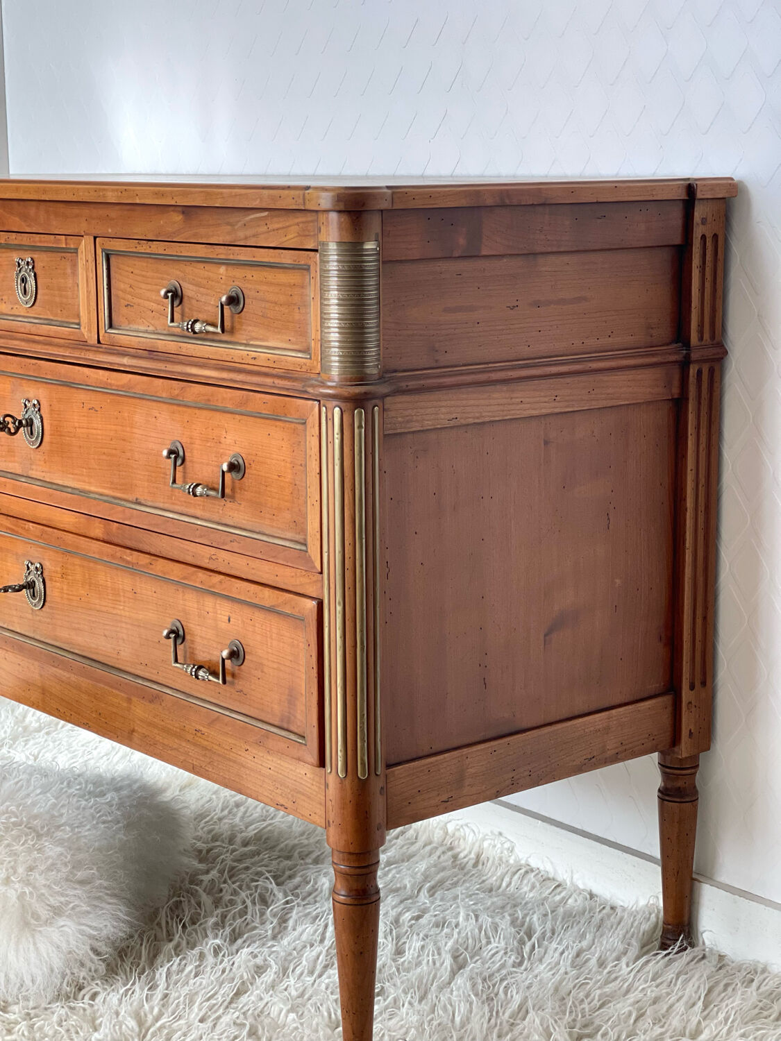 Commode bois et laiton