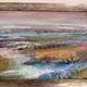 Old Painting Landscape of Tidal Marsh Coastal Impressionist