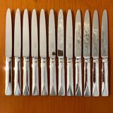 Christofle Atlantide model 12 table knives 24.5 cm very good condition