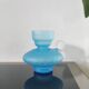 Vintage frosted glass candlestick - 60s 70s design