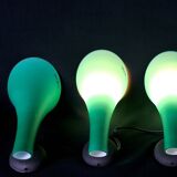 Set of four green Murano glass sconces, by Carlo Nason for "Murano Due", Italy