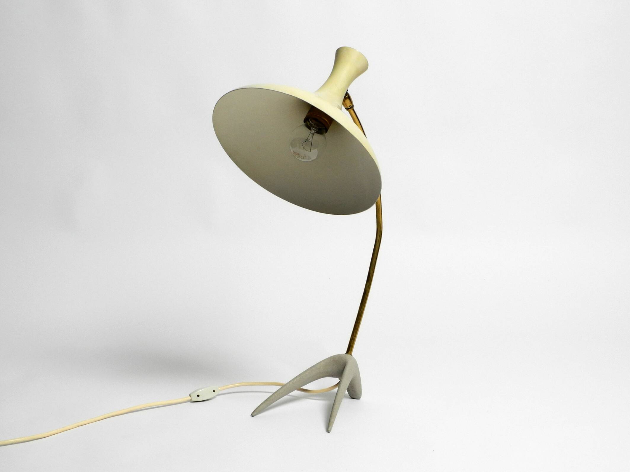 Large Mid Century crow's foot table lamp by Karl Heinz Kinsky for Cosack