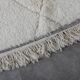 Handmade Moroccan Beni Ourain rug in cream white, 150/250cm
