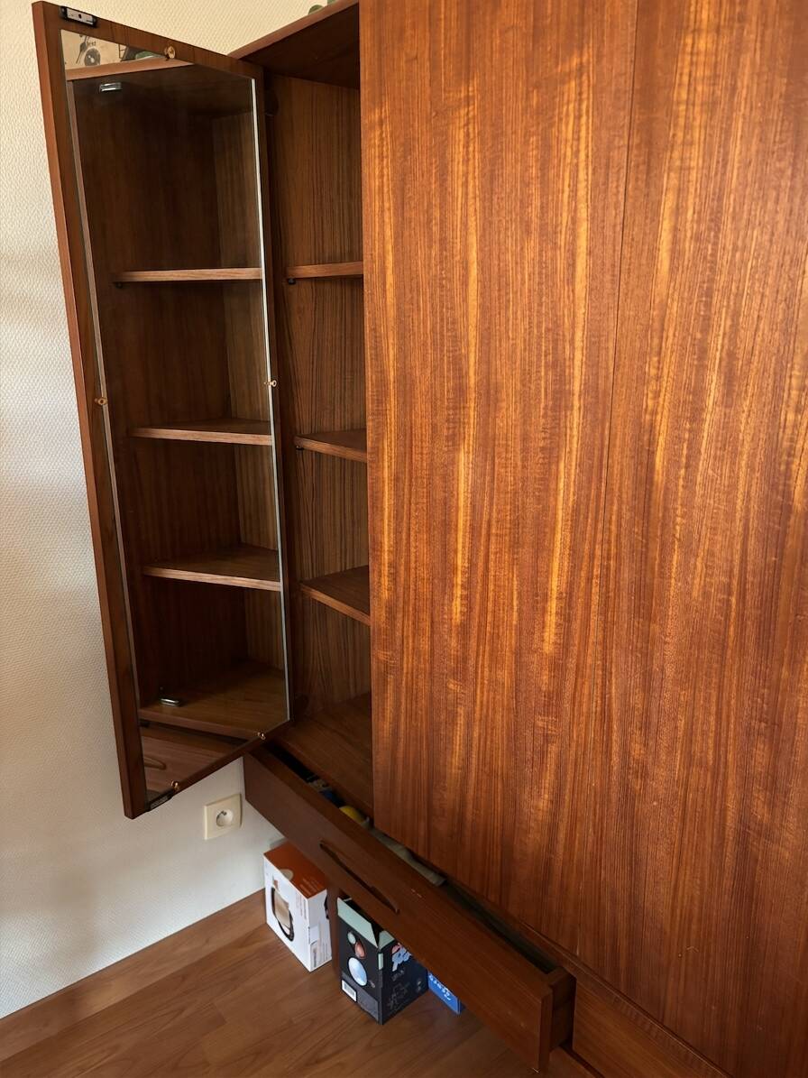 Armoire scandinave vintage teck - Années 1970