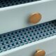Vintage gray green bathroom chest of drawers