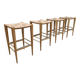 Lot de 4 tabourets de bar design italien Vincent Billiani
