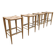 Lot de 4 tabourets de bar design italien Vincent Billiani
