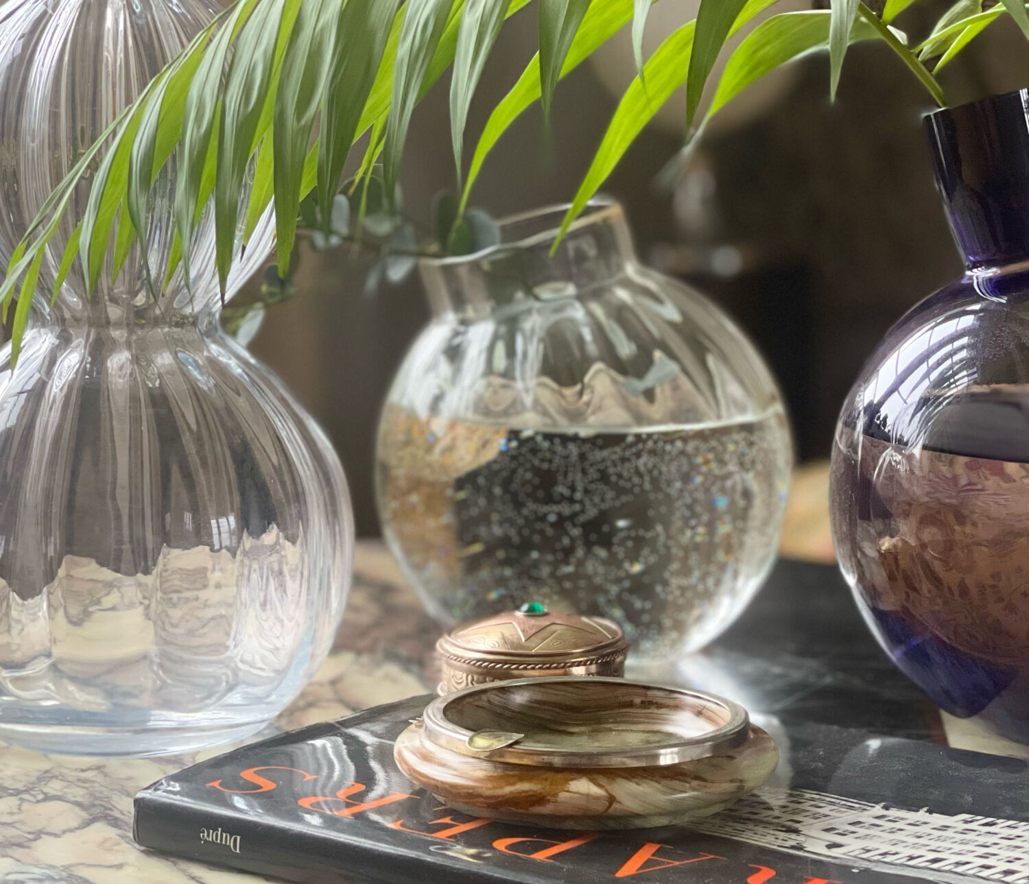 Vintage onyx ashtray