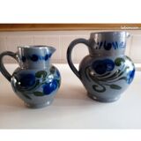 Set of 2 Alsatian pitchers