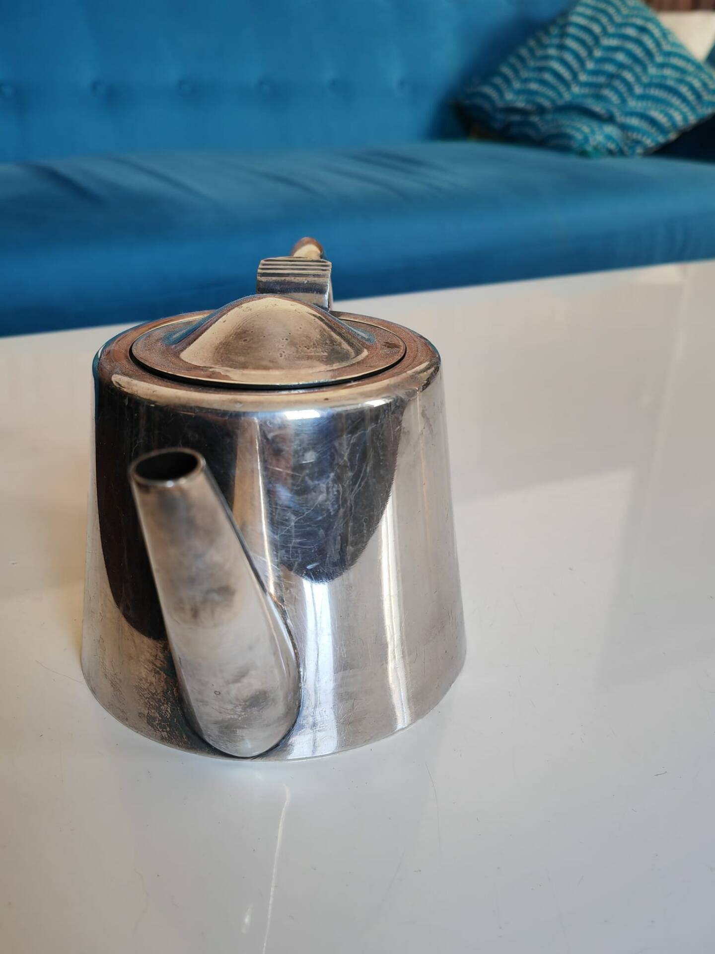 Silver-plated teapot