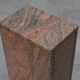 Rectangular red granite pedestal, Belgium, 20th century
