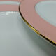 Set de 4 assiettes plates - L'Amandinoise - Rose pastel