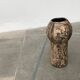 Brutalist Mid-Century Vase in German Ceramic by Gerhard Liebenthron, 1977