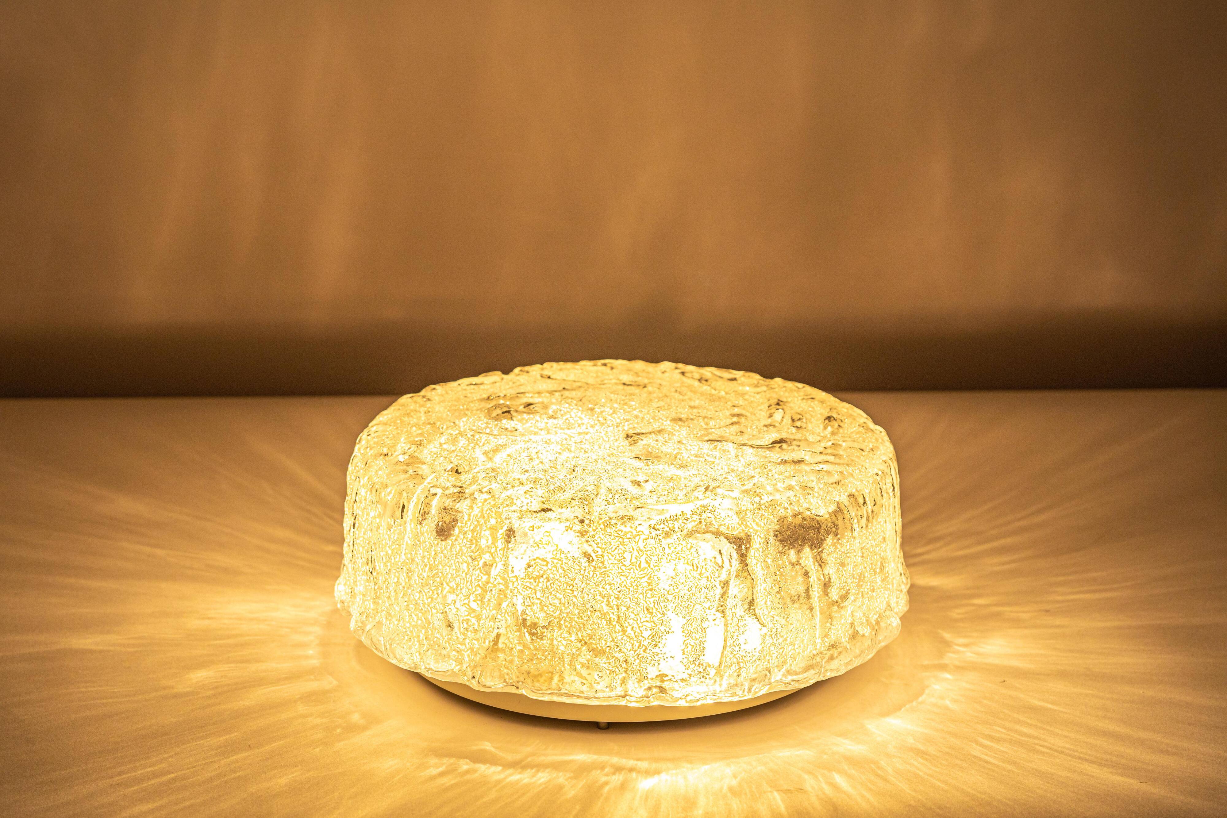 round Murano glass ceiling lights by Limburg, Germany, 1970s