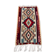 Vintage kilim 166x94 cm wool kelim rug red brown blue beige medium
