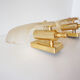 Pair of glass shell appliques