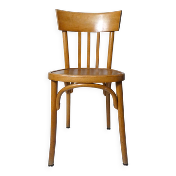 Ancienne chaise bistrot Baumann en bois courbé