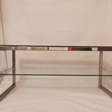 Vintage chrome coffee table