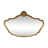 Horizontal vintage shell mirror