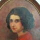 Portrait years 50 oil on canvas 83cmx59cm