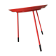 3-foot red metal coffee table Paola Navone for Monoprix
