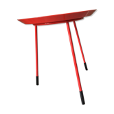 3-foot red metal coffee table Paola Navone for Monoprix