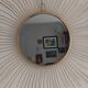 Vintage gold metal sun mirror – 70 cm