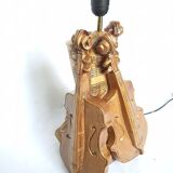 Lampe 3 violon sculpté signé f.conte