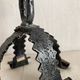Wrought iron candlestick, chain candlestick from the 60s-70s.