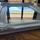 Antique mirror with painted wooden frame