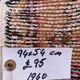 Small vintage turkish rug 94x54 cm, short runner, tribal, shabby chic