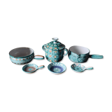 Set of 6 Vallauris ceramic pieces signed Robert Picault