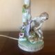 Pair of Dresden porcelain bedside lamp