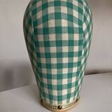 mannequin head milliner's hat gingham canvas 1960