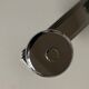 chrome Art Deco bathroom coat hook 57cm