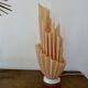 Draped lamp "corolle" by Georgia Jacob, model XXL 65cm, mid century, 70
