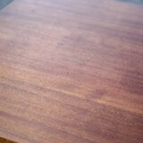 Grande table bois avec pieds sculptés, table artisanale, table bois massif, table de salon, table