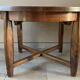 Vintage extendable wooden table from the 50s with independent extension