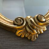 Golden baroque mirror with its 54x86cm tablet