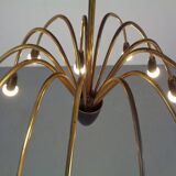 Large Italian Spider Ceiling Lamp, 1950s
