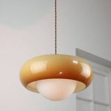 Space Age Brown Pendant Lamp from Guzzini, 1960s