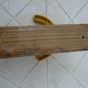 vintage yellow wall coat rack "Ghidini Italy"