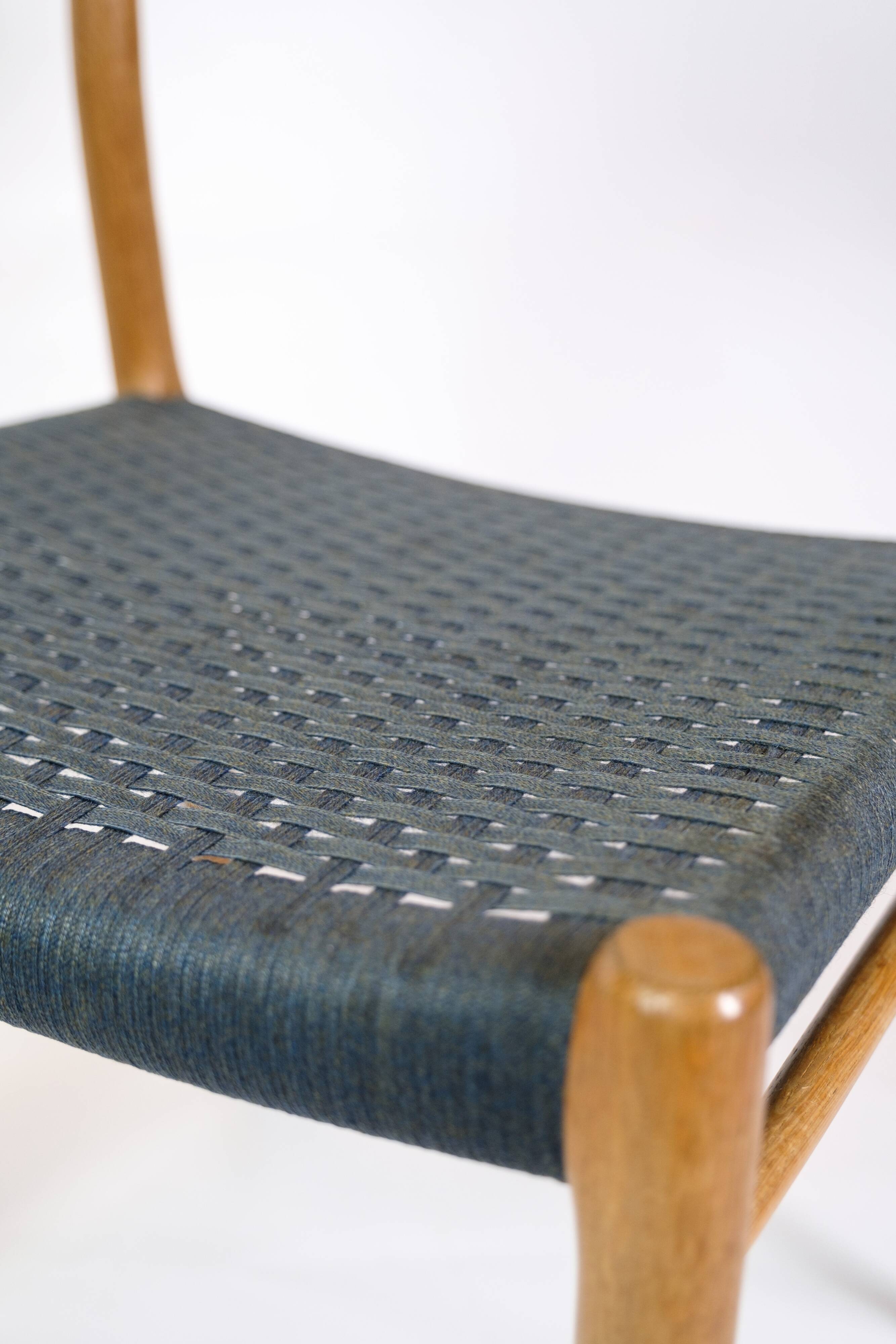 Set Of 6 Dining Room Chairs Model 75 By Niels O. Møller