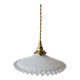 Suspension en opaline dentelée