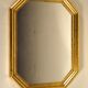 Miroir octogonal en bois doré 45 x 34