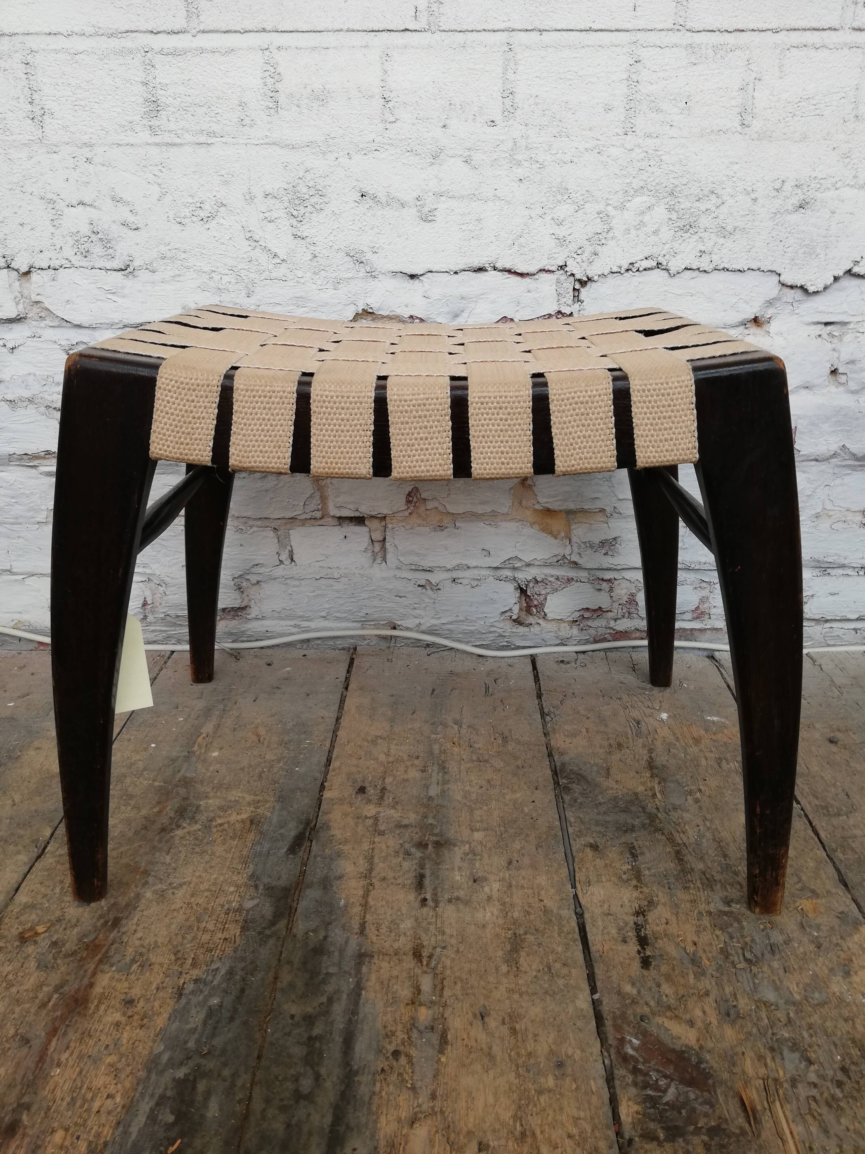 Footrest, Czech, art deco, Jan va neck, 1960