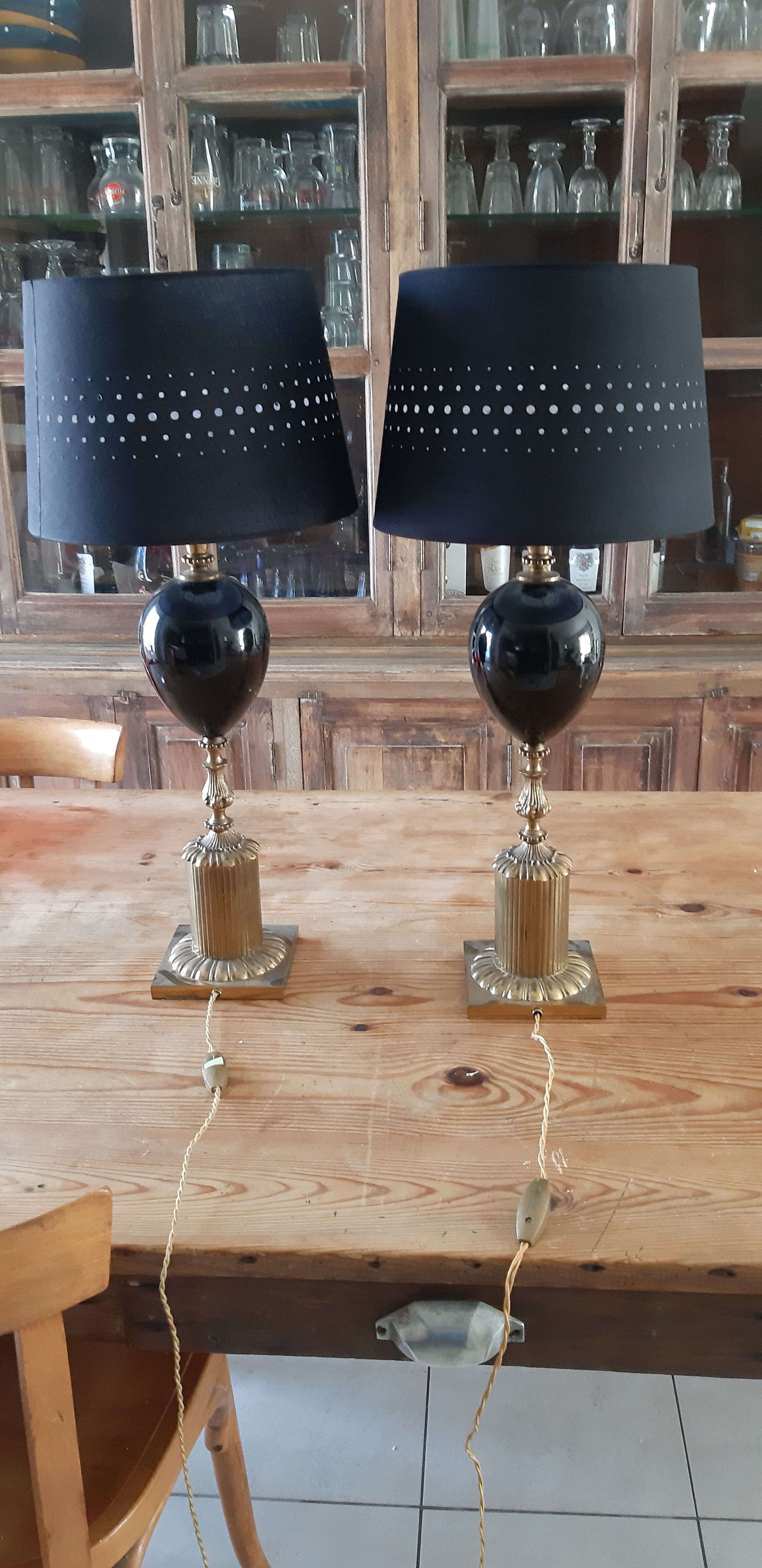 Paire de lampes