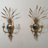 Golden sconces - witch mirror
