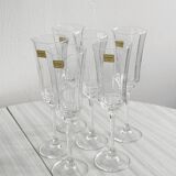 Set of 6 vintage champagne flutes