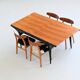 Alfred Hendrickx T4 dining table in beech Belform Belgium 1958
